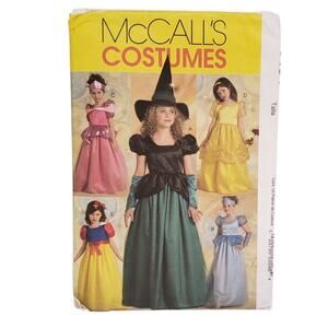 Vintage Sewing McCalls Princess Costume Witch Halloween Costume Patterns UNCUT